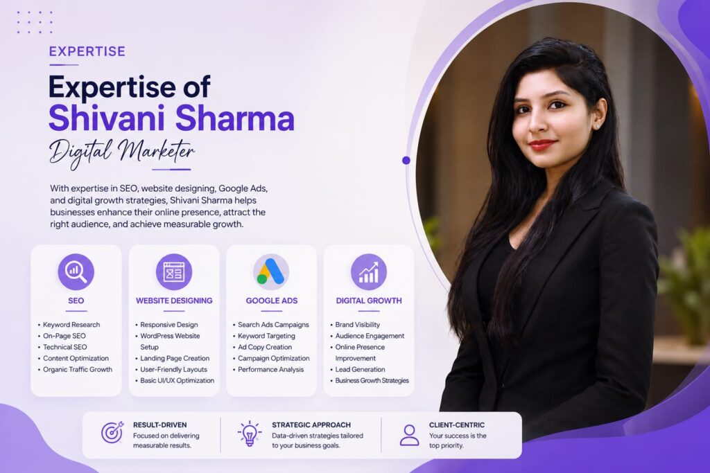 Expertise of Shivani Sharma